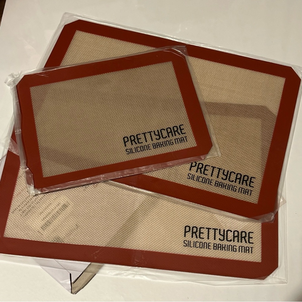 Pretty Care Silicone Baking Mat - Orange 3pcs